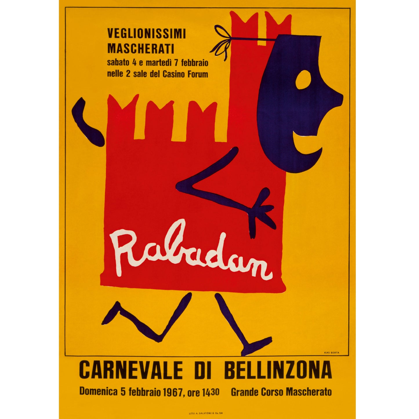 Poster vintage - Bellinzona (Carlo Berta)