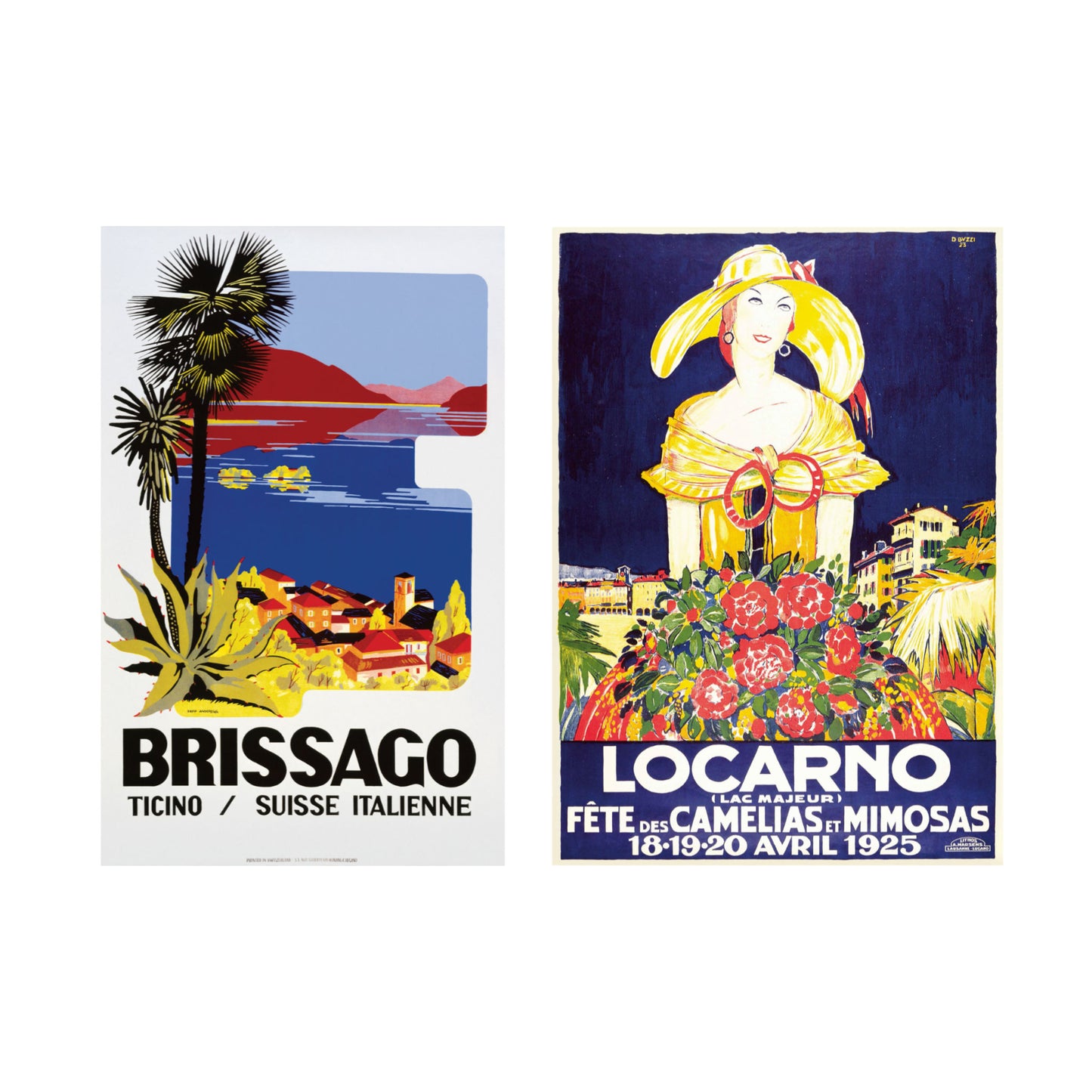 Poster vintage - Set Ascona-Locarno