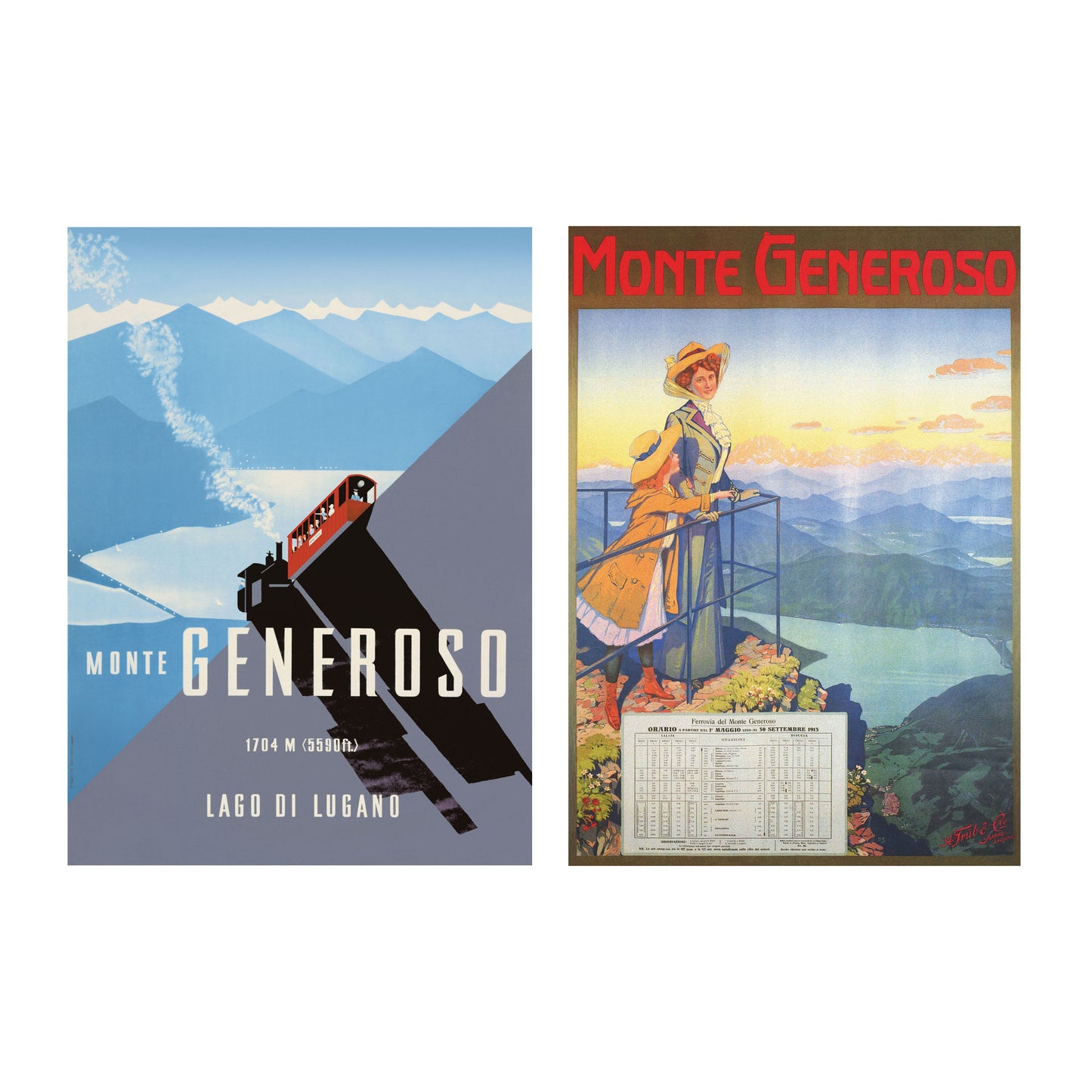 Poster vintage - Set Mendrisiotto