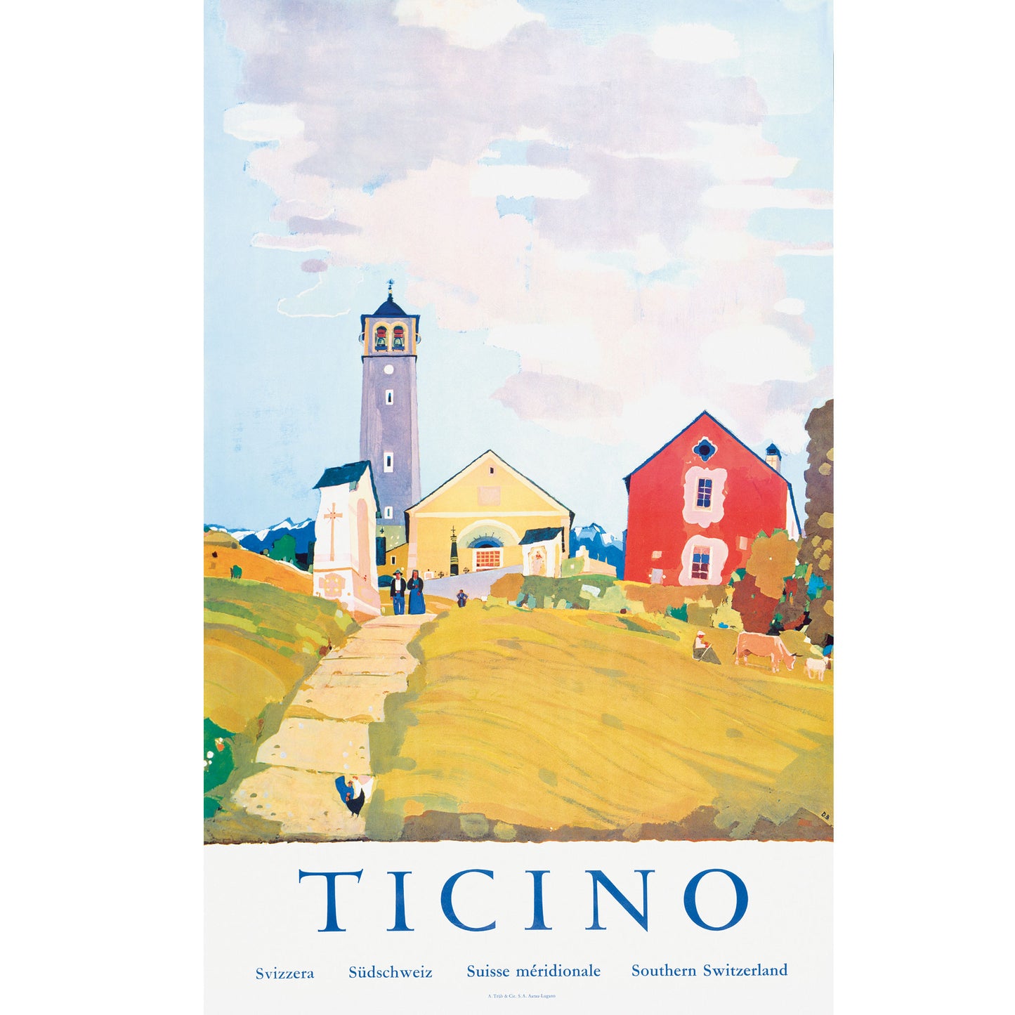 Vintage Poster - Ticino (Daniele Buzzi)
