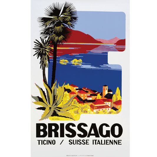 Affiche vintage - Brissago (Sepp Anderegg)