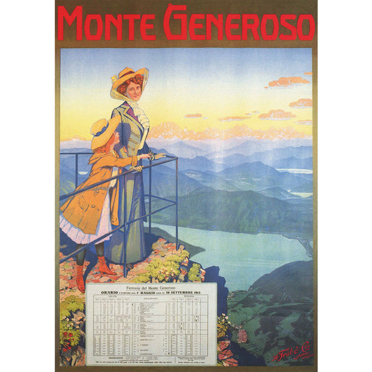 Affiche vintage - Monte Generoso - 2
