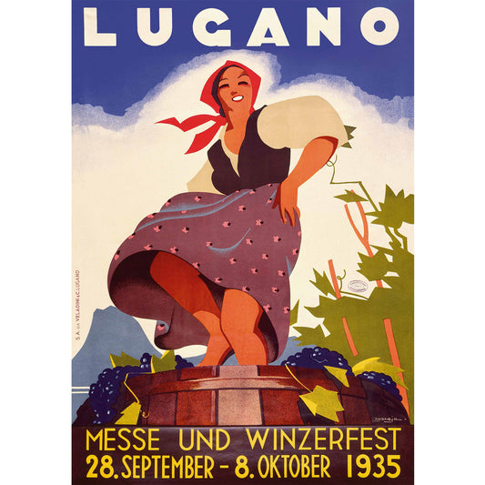 Affiche vintage - Lugano (Maraja)