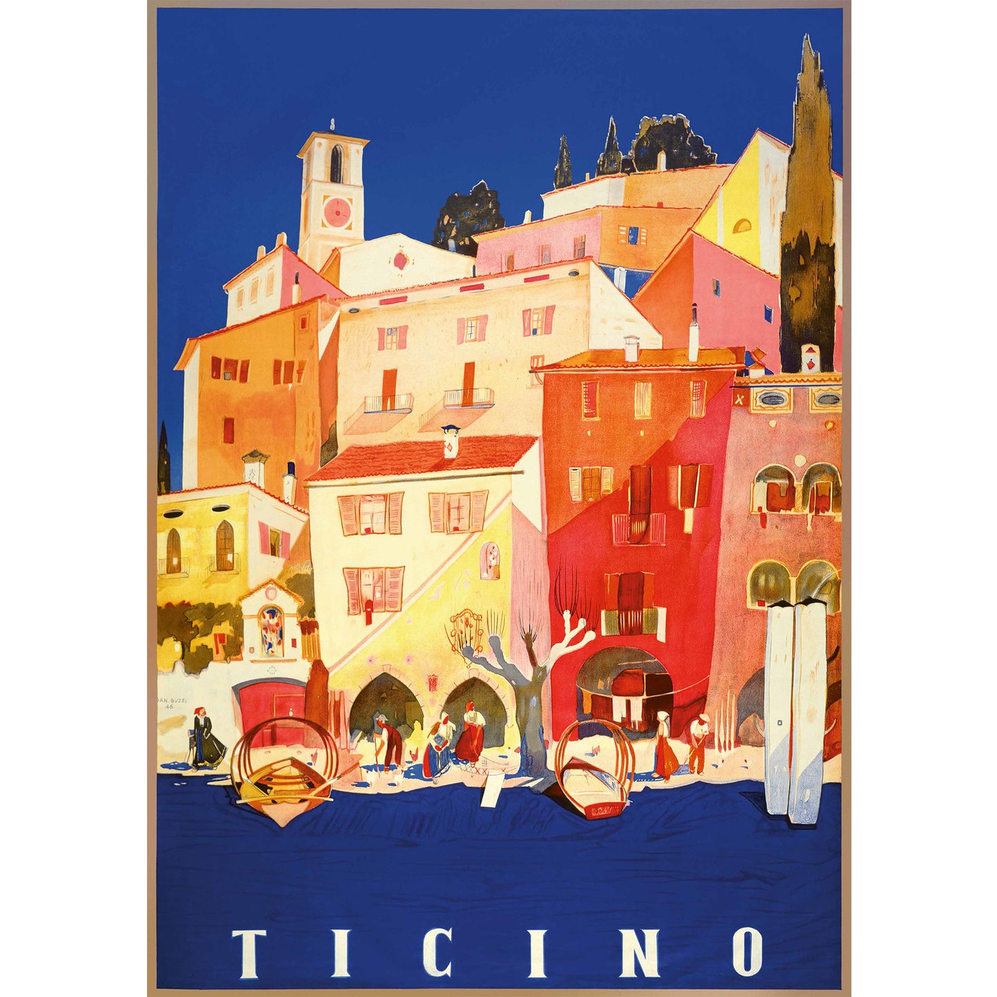 Vintage Poster - Ticino (Daniele Buzzi) - 2