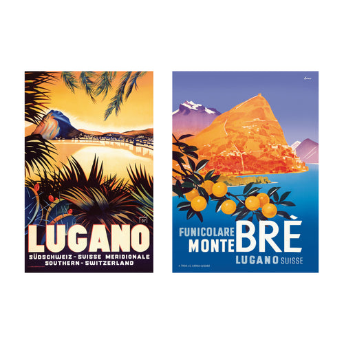 Vintage posters - Set Lugano Region