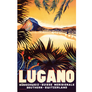 Vintage posters - Set Lugano Region